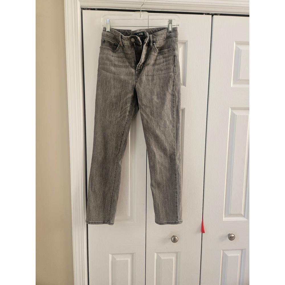 Lauren Ralph Lauren Gray Slim Leg Jeans Womens Size 6 Faded Wash Denim